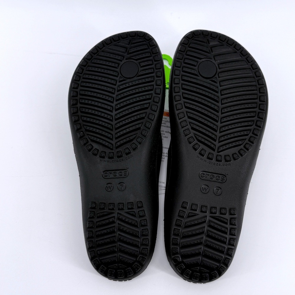 Crocs Kadee II Flip W Black Womens Size 7 Sandals Beach Vaca Pool 202492-001 NEW - Picture 6 of 9